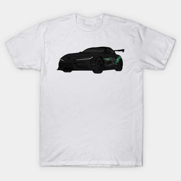 SUPRA BLACK T-Shirt by VENZ0LIC